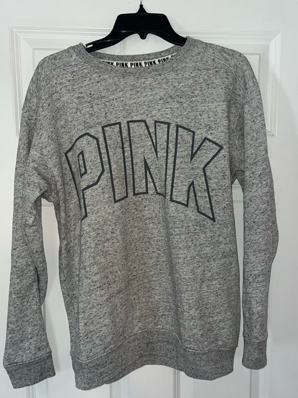 PINK Victoria's Secret Gray Logo Crewneck Sweatshirt
